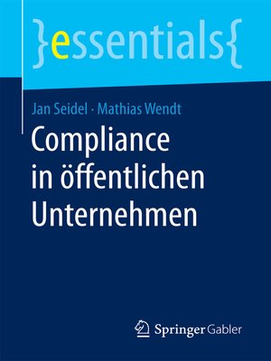 cover image of Compliance in öffentlichen Unternehmen